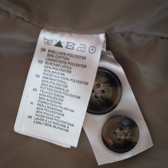 Waist Length Trench Coat - Picture 7 of 9